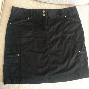 White House Black Market Black Cargo Skirt